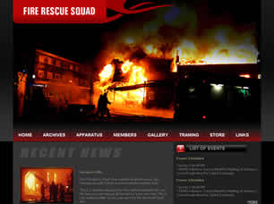 Preview fire rescue squad - FREE HTML CSS JavaScript Template