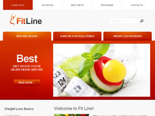 Preview fitline - FREE HTML CSS JavaScript Template