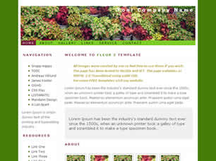 Preview fleur 2 - FREE HTML CSS JavaScript Template