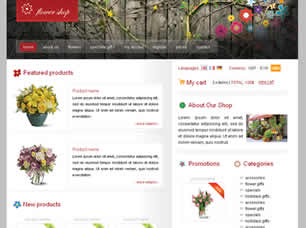 Preview flower shop - FREE HTML CSS JavaScript Template