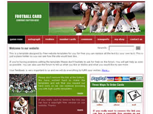 Preview football card - FREE HTML CSS JavaScript Template