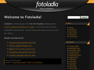 Preview fotoladia - FREE HTML CSS JavaScript Template