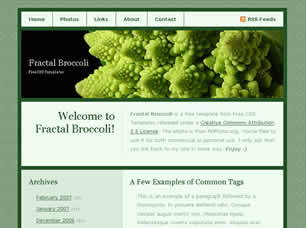 Preview fractal broccoli - FREE HTML CSS JavaScript Template