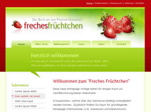 Preview freches fruechtchen - FREE HTML CSS JavaScript Template