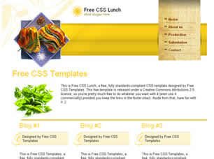 Preview free css lunch - FREE HTML CSS JavaScript Template