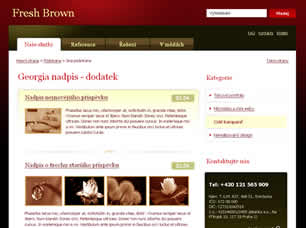 Preview fresh brown - FREE HTML CSS JavaScript Template