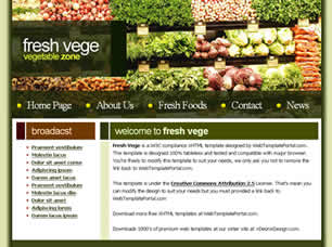 Preview fresh vege - FREE HTML CSS JavaScript Template