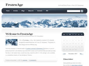 Preview frozenage - FREE HTML CSS JavaScript Template