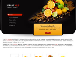 Preview fruit art - FREE HTML CSS JavaScript Template