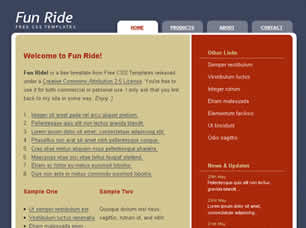 Preview fun ride - FREE HTML CSS JavaScript Template