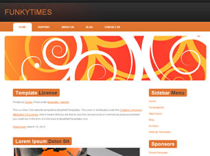 Preview funkytimes - FREE HTML CSS JavaScript Template