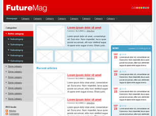 Preview futuremag - FREE HTML CSS JavaScript Template