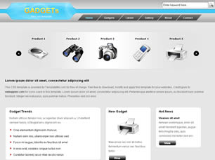 Preview gadgets - FREE HTML CSS JavaScript Template