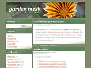 Preview garden mesh - FREE HTML CSS JavaScript Template