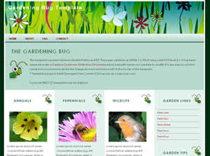 Preview gardening bug - FREE HTML CSS JavaScript Template