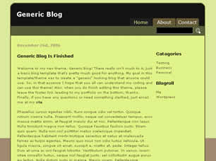 Preview generic blog - FREE HTML CSS JavaScript Template