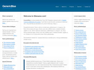 Preview genericblue - FREE HTML CSS JavaScript Template