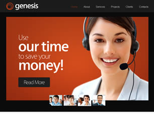 Preview genesis - FREE HTML CSS JavaScript Template