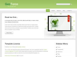 Preview geoforce - FREE HTML CSS JavaScript Template