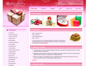 Preview gift gallery - FREE HTML CSS JavaScript Template