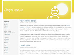 Preview ginger esque - FREE HTML CSS JavaScript Template