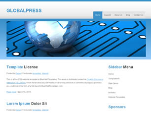 Preview globalpress - FREE HTML CSS JavaScript Template