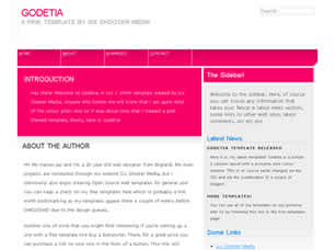 Preview godetia - FREE HTML CSS JavaScript Template