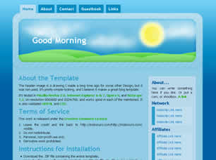 Preview good morning - FREE HTML CSS JavaScript Template