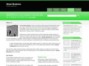 Preview green business - FREE HTML CSS JavaScript Template