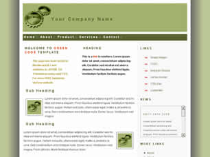 Preview green cogs - FREE HTML CSS JavaScript Template