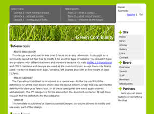 Preview green community - FREE HTML CSS JavaScript Template