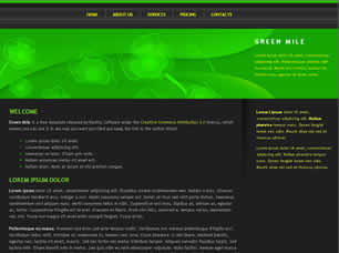 Preview green mile - FREE HTML CSS JavaScript Template