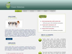 Preview green solutions - FREE HTML CSS JavaScript Template