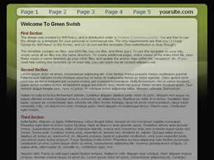 Preview green swish - FREE HTML CSS JavaScript Template