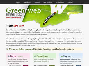 Preview green web - FREE HTML CSS JavaScript Template