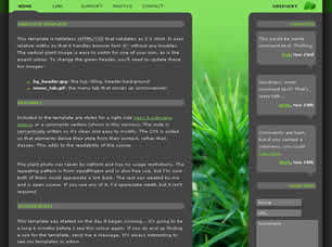 Preview greenery - FREE HTML CSS JavaScript Template