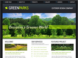 Preview greenparks - FREE HTML CSS JavaScript Template