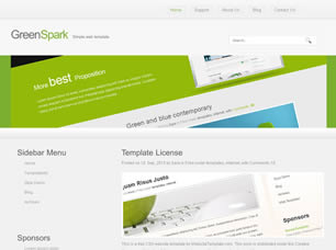 Preview greenspark - FREE HTML CSS JavaScript Template