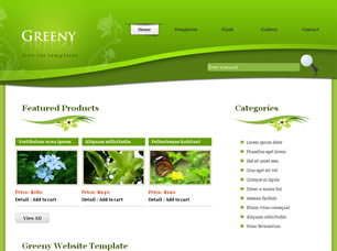 Preview greeny - FREE HTML CSS JavaScript Template