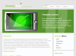 Preview greenybox - FREE HTML CSS JavaScript Template