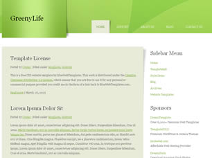 Preview greenylife - FREE HTML CSS JavaScript Template