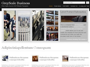 Preview greyscale business - FREE HTML CSS JavaScript Template