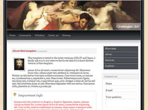 Preview grotesque art - FREE HTML CSS JavaScript Template