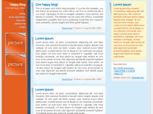 Preview happy blog - FREE HTML CSS JavaScript Template