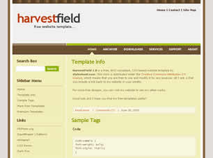 Preview harvestfield 1 0 - FREE HTML CSS JavaScript Template