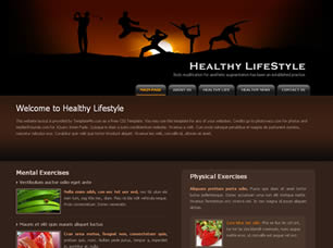 Preview healthy lifestyle - FREE HTML CSS JavaScript Template