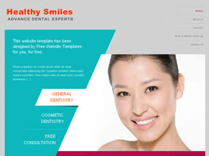 Preview healthy smiles - FREE HTML CSS JavaScript Template