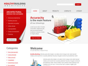 Preview healthybuilding architects - FREE HTML CSS JavaScript Template