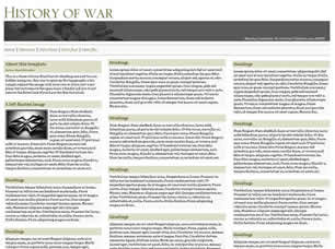 Preview history of war - FREE HTML CSS JavaScript Template