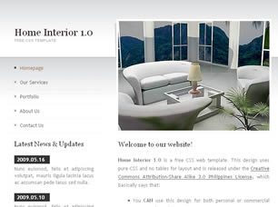 Preview home interior 1 0 - FREE HTML CSS JavaScript Template